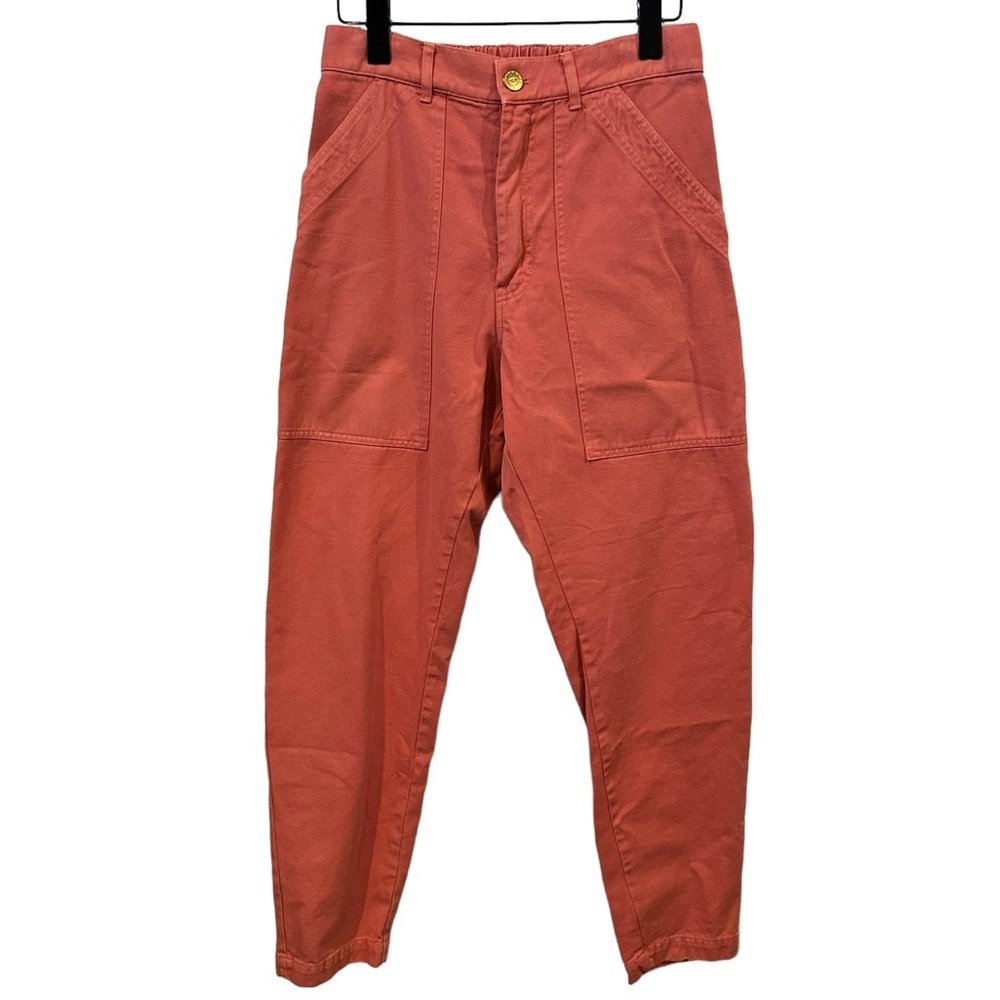 Big Bud press pencil pants trousers women’s small S clay red TERRACOTTA  cotton